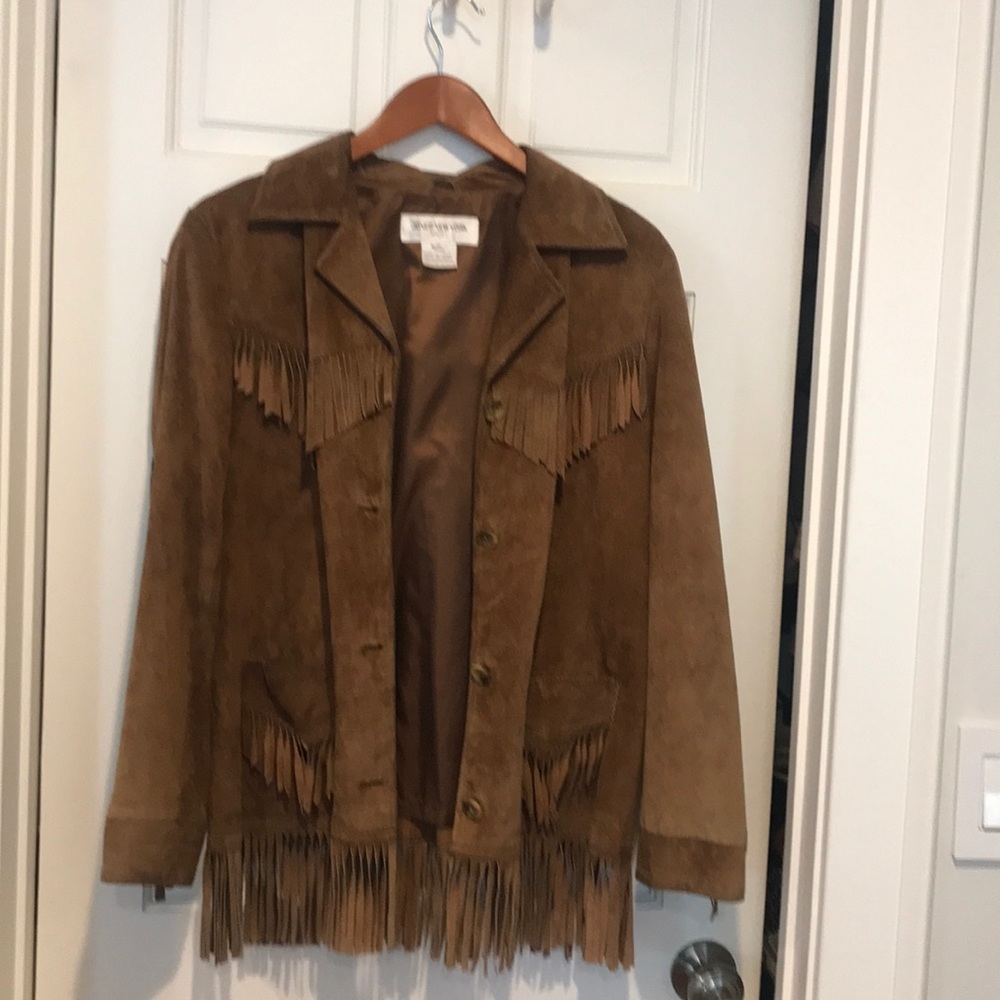 Suede fringe jacket